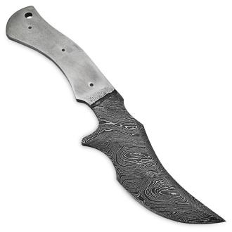 White Deer 1095HC Damascus Steel Skinner Knife Blank DIY Make-Your-Own Handle