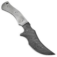 BDM-2405 - White Deer 1095HC Damascus Steel Skinner Knife Blank DIY Make-Your-Own Handle