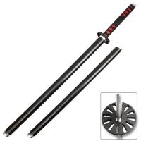 FM-2301 - Foam Demon Slayer Black Fantasy Samurai Replica Sword Blade Katana Cosplay Anime