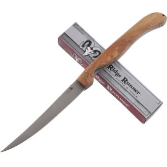 Ridge Runner Folding Fillet Knife Hardwood Handle - RR384