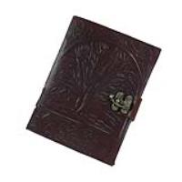 IN8631BRMWL - Sacred Tree of Life Embossed Leather Writing Journal