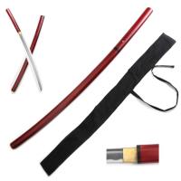 SE-025BG. - Snake Eye Hand Sharpen Red Shiraysaya Sword With Sword Bag