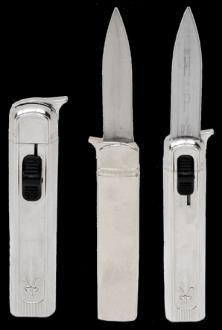 Butane Lighter with Knife