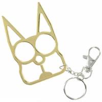 CT-009GD - Cat Self Defense Key Chain Gold
