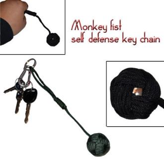 Monkey Fist Self Defense Keychain Olive Green