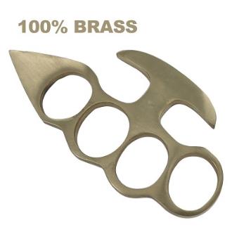 100% Pure Brass Knuckleduster Novelty Paper Weight Accessory