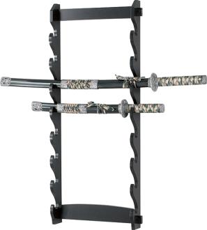 Eight Tier Wall Mount Sword Stand