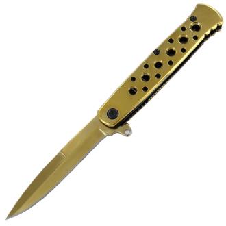 Spring Assist Gold Dust Pocket Knife