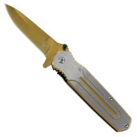 SP2114 - Spring Assist Gold Mine Hunt For Life Knife