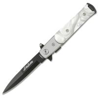 TF-438PB - Tac-Force Spring Assisted Knife M.O.P Black Blade