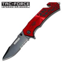 TF-553RB - Tac-Force Spring Assisted Knife spider Red