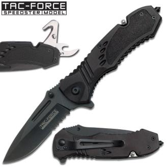 Tac-Force Spring Assisted Knife with Can Opener 2