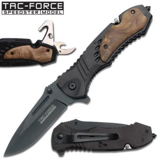 Tac-Force Spring Assisted Knife with Can Opener