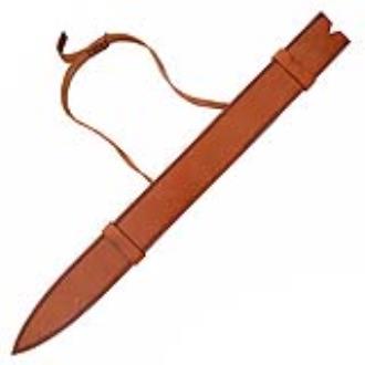 Full Tang Wolfskin Raider Damascus Steel Viking Sword