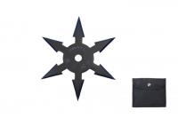 ST5506-6BL - Throwing Star 6 Point with Blue Accents