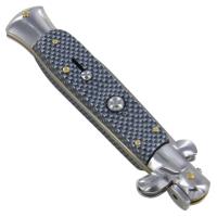 ST5579 - Italian Milano Partially Serrated Automatic Stiletto Knife