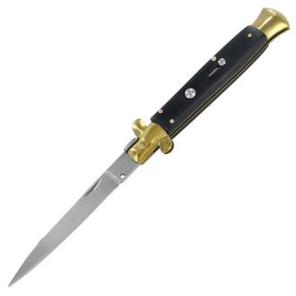 French Chatellerault Ebony Wood Ejector Switchblade