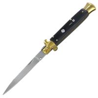 ST601 - French Chatellerault Ebony Wood Ejector Switchblade