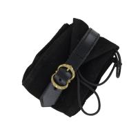 IN60751 - Pirates Treasure Keeper Black Suede Leather Pouch
