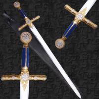 EW-1164BLG - Historical CLASSIC MASONIC SWORD Blue/Gold