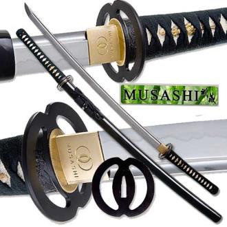 Musashi Practical Daimyo Katana Samurai Sword Full Tang Black