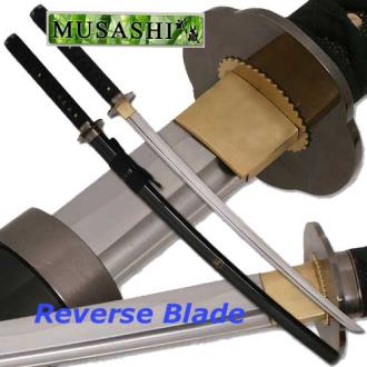Musashi Reverse Blade Katana Full Tang Sword