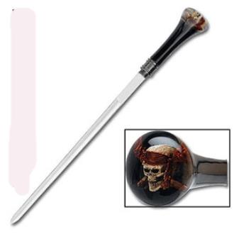 Raging Pirate Skull Cane Sword