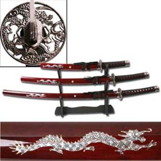 Katana Samurai Sword Set Dragon