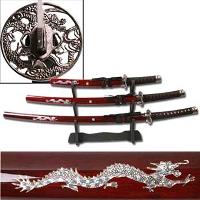 JS-697R - Katana Samurai Sword Set Dragon