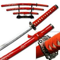 YK-58RD4 - Samurai Sword Set Red Dragon