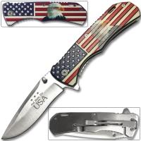 TR-2606-E2 - American Eagle Head Spring Assisted Knife
