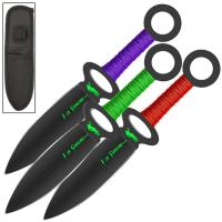 TS1224 - Dark Side of the Grave 3 Piece Throwing Target Knife Set