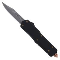 DS061 - Rose Killer III Dual Action OTF Automatic Damascus Clip Point Knife