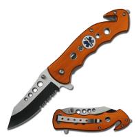 TF-498OE - Tac- Force Spring Assisted Knife Ambulance Medallion