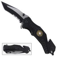 TD614-8 - U.S. Army Brigade Serrated Spring Assist Knife