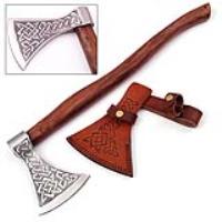 AXP2123 - Herleifr Traditional Medieval Viking Battle Axe Plain Handle