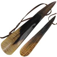 IN4813 - Wild Tribal Engraved Natural Horn Shoe Horn