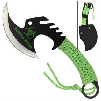 Zombie Killer Skullsplitter Throwing Axe Green