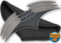 Z-1014-3 - Three Piece Two-Toned Bat Throwing Blades - Black
